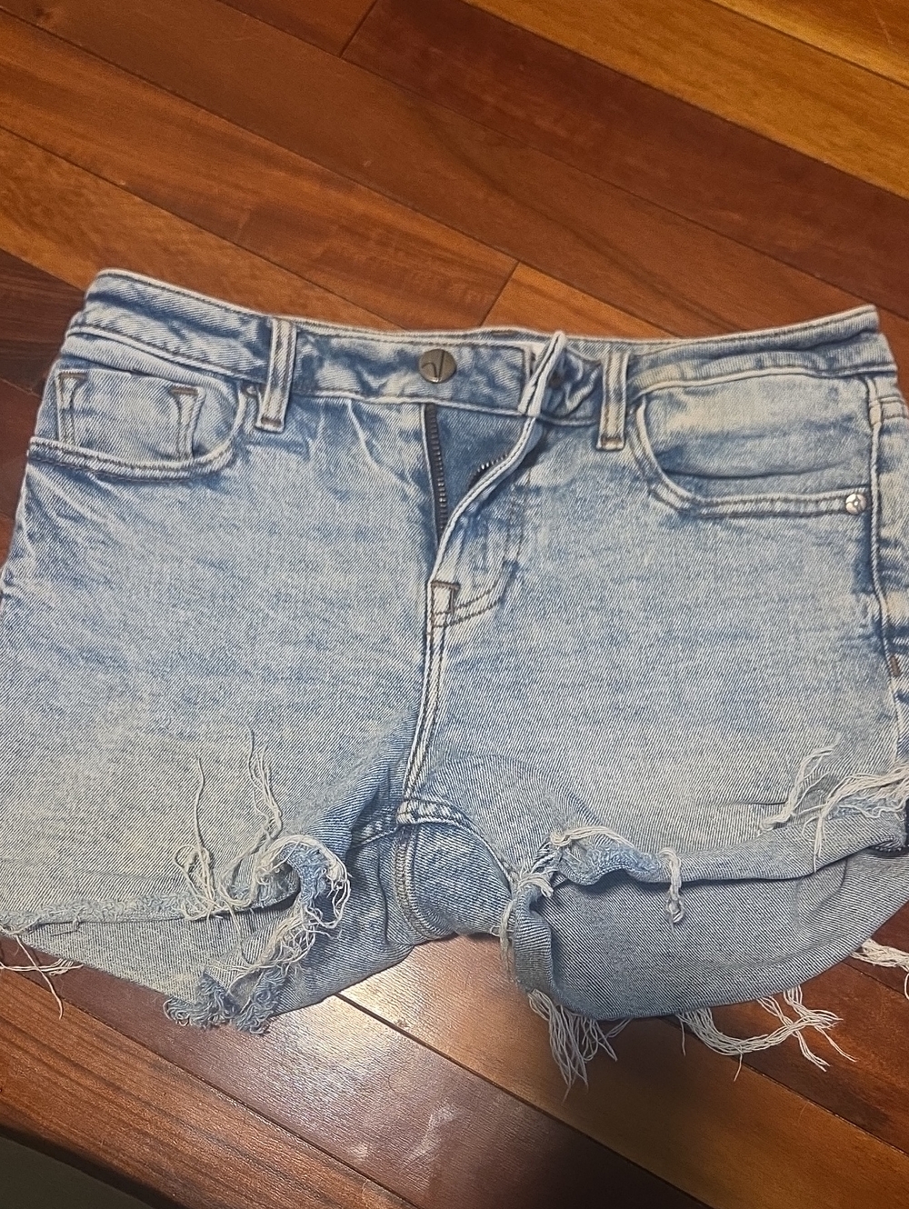 Vigoss Light Blue Denim Short High Waisted Size 26